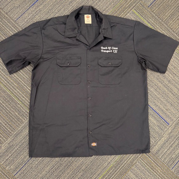 Dickies XL Black Work Utility Shirt Touch Of Class Transport LLC Uniform - Picture 2 of 7
